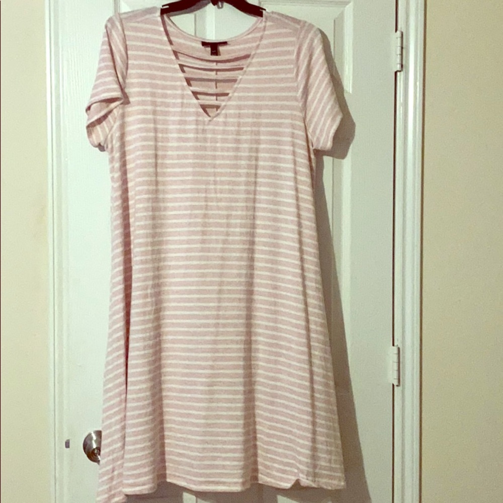 Plus size V neck maxi dress